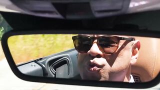 Stopping for a minute to fuck this hot TS hitchhiker