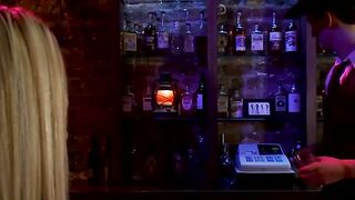 Vegas tgirl blackjack turns hardcore as Paris strips Chris naked then takes his ass