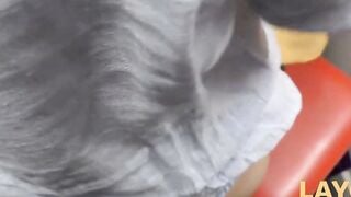 Sexy Tattooed MILF Gives Public Blowjob in Fitting Room for New Jeans