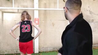 Basketball women slobbers over my bigcock
