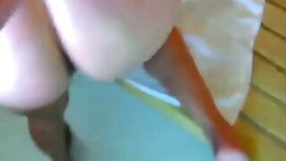 Russian Amateur Couple's Sauna Blowjob