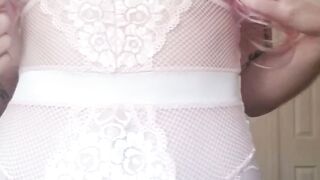 Lingerie Show and Solo Finger Fucking Hoe 2