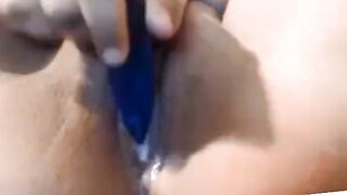 Busty Amateur Squirter Pleasures Herself