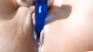 Busty Amateur Squirter Pleasures Herself