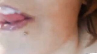 Busty Amateur Squirter Pleasures Herself