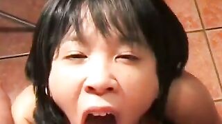 Mature Asian Amateur Gets Anal in the Kitchen