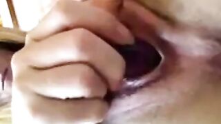 Creamy Pussy Orgasm with a Sex Toy
