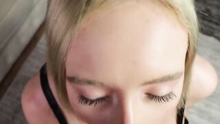 Latex-clad Russian Babe Gets Messy with Cum on Her Ass Hoe 2