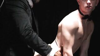 Master Aries lets me out of the cage and fucks me