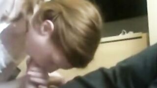 Girl's American-Czech Deep Throat Blowjob