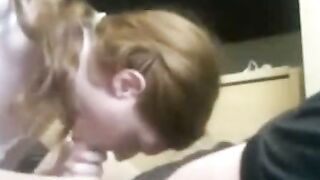 Girl's American-Czech Deep Throat Blowjob