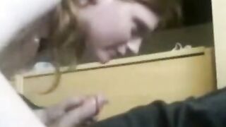 Girl's American-Czech Deep Throat Blowjob