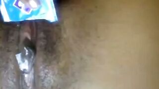 Slim Ebony Demon Masturbates on Webcam