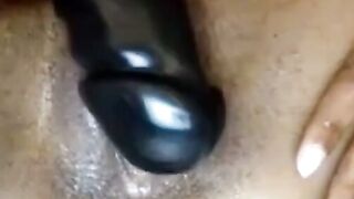 Slim Ebony Demon Masturbates on Webcam