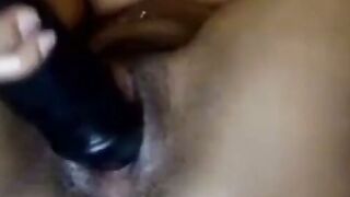 Slim Ebony Demon Masturbates on Webcam