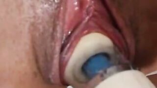 Latina Amateur Fucks Her Hitachi on Webcam