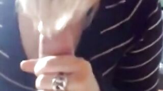 Cute Amateur Gives POV Blowjob at Home