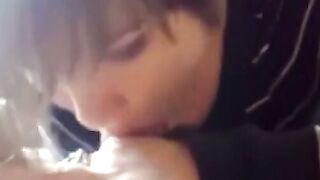 Cute Amateur Gives POV Blowjob at Home