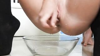 Blonde Amateur Squirts on Webcam with Toys