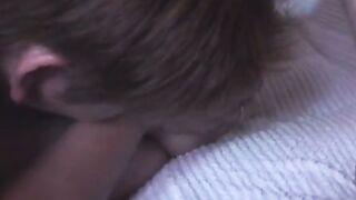 Big-Tit German Redhead MILF Blowjob