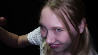 The cum matches your blue eyes, McKenna!