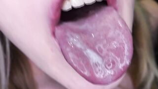 The cum matches your blue eyes, McKenna!