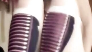 Girlfriend Masturbates with Her Fingers