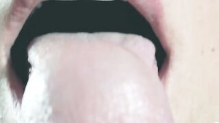Sensual Asian MILF Gives Tongue Blowjob