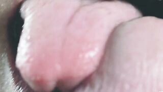 Sensual Asian MILF Gives Tongue Blowjob