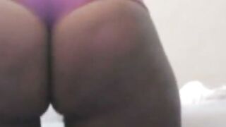 Big Black Cougar Booty POV in Hot Pants