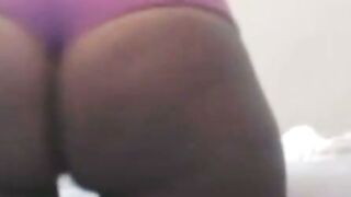 Big Black Cougar Booty POV in Hot Pants