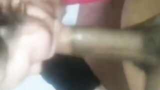 Interracial Blowjob: Homemade Amateur Tape