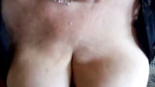 Mature French amateur with big tits gives a great handjob