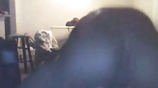 Black Stud Dominates Amateur White Slut on Webcam