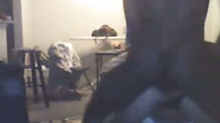 Black Stud Dominates Amateur White Slut on Webcam