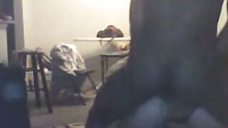 Black Stud Dominates Amateur White Slut on Webcam