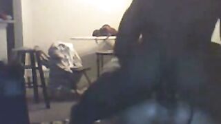 Black Stud Dominates Amateur White Slut on Webcam