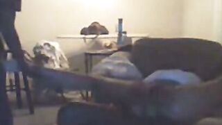Black Stud Dominates Amateur White Slut on Webcam