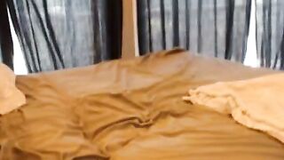 Big-Titted Blonde Shows Off Her Curves on Webcam