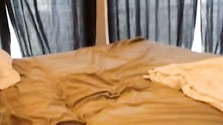 Big-Titted Blonde Shows Off Her Curves on Webcam
