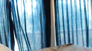 Big-Titted Blonde Shows Off Her Curves on Webcam