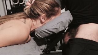 Latin Masseuse Gives Client A Surprise Blowjob And Rides His Hard Dick For Cash!