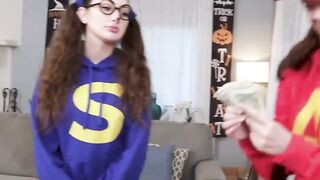 Sloppy Blowjob & Anal Threesome with Hot Stealing Girlfriends