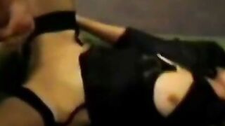 German Teenage Girl with Lingerie Fucks Her Boyfriend's Friend to an Earthquake Shaking Orgasms!