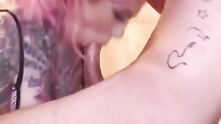 Tatted Up Hottie's Passionate Oral Sex Session - Exclusive POV