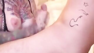 Tatted Up Hottie's Passionate Oral Sex Session - Exclusive POV