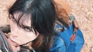 Sexy Cowgirl Rides A Huge Dick In Glamorous High Heels And Leather Outfit