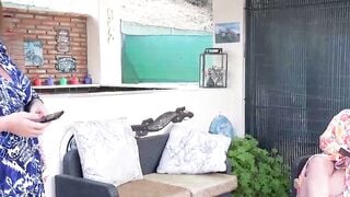 Grandma's Hotpool - Grandmother Teaches Sex Ed Lesson With Naughtiness