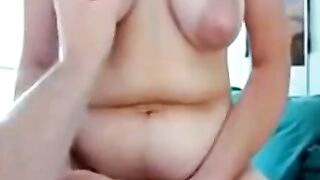 Busty Blonde Teen Gives Amazing Handjob & Facial in Point of View