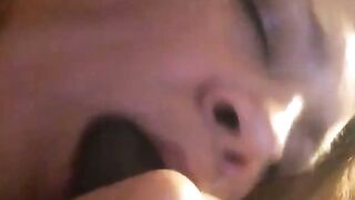 Interracial Couple Sharing Intense Passion in Bedroom